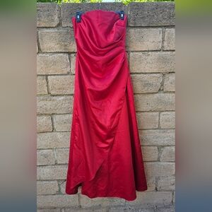 Urban Girl Nites Red Strapless Dress, Prom/formal. Size 7/8